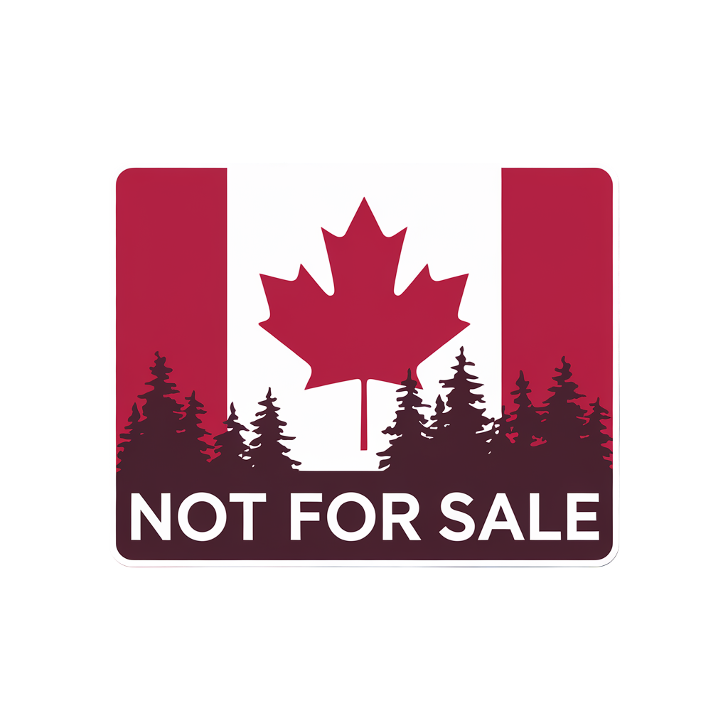 Canada 'Not For Sale' Sticker